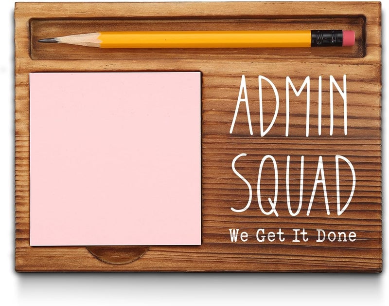 akeke Admin Squad gifts, Admin Team Gifts, Admin Life Gift, Administrative Assistant Staff Gifts, Thank You Administration Appreciation Gifts Office Self-Stick Note Pad Holders GSH1 - Image 1